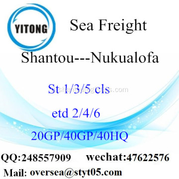 Shantou Port mare che spediscono a Nukualofa